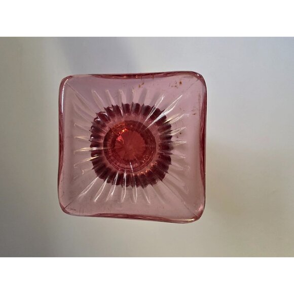 Vintage Pink Imperial Cape Cod Iced Tea Depression Glass Diamond & Oval Pattern - Picture 6 of 7